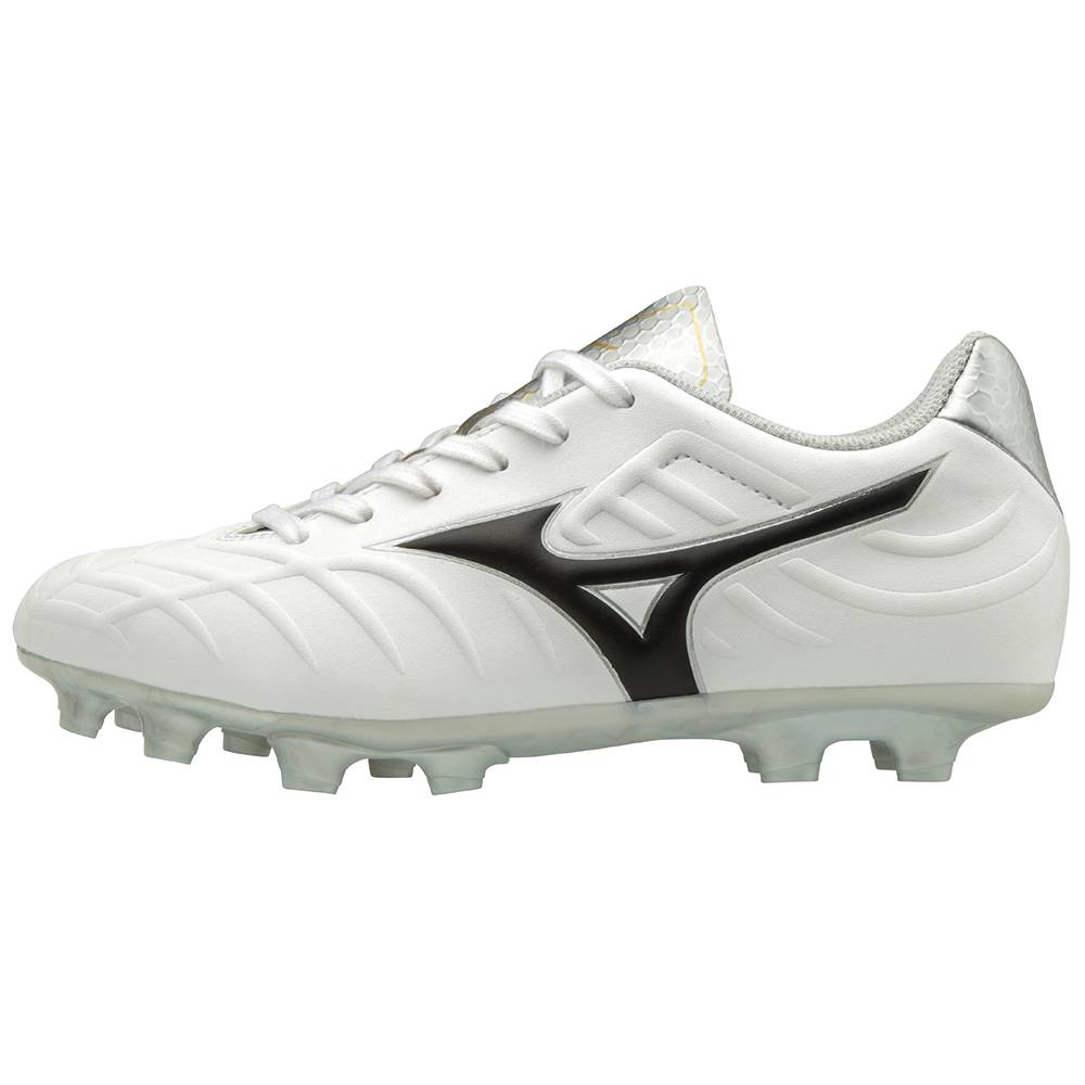 Chuteiras Mizuno Rebula V3 - Mulher - Branco/Pretas - IFEDS2459